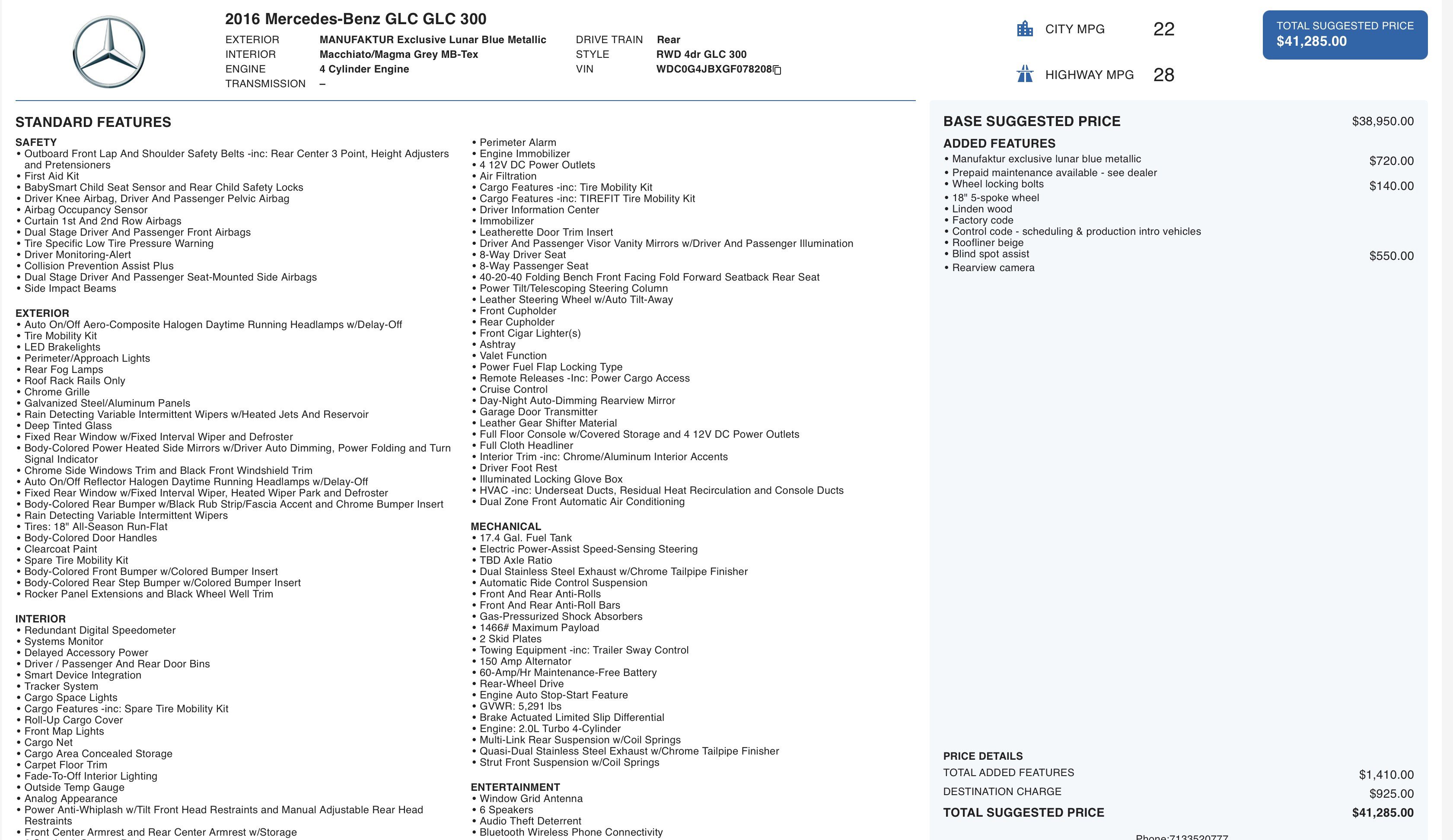 Used 2016 Mercedes-Benz GLC 300 image 4