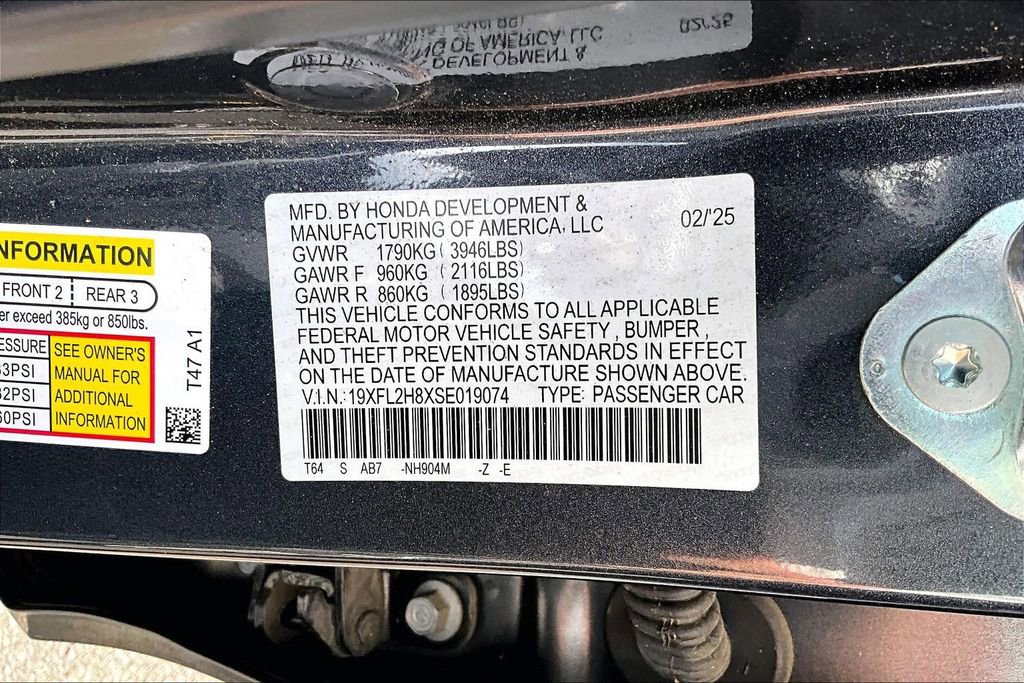 Certified 2025 Honda Civic Sport image 14