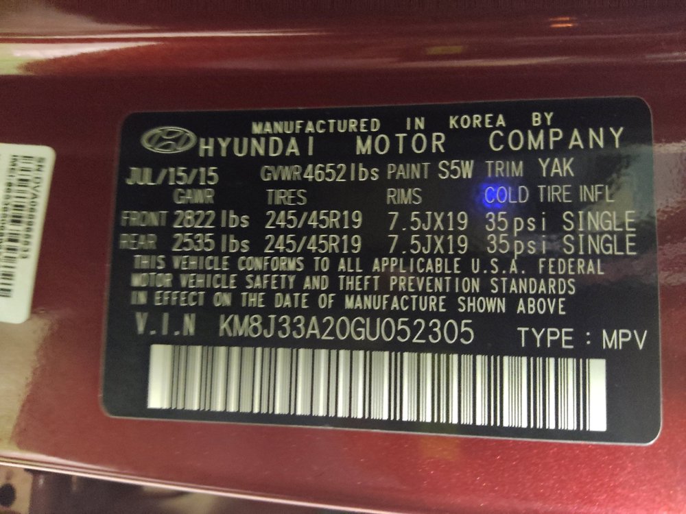 Used 2016 Hyundai Tucson Limited w/ Option Group 03 image 33