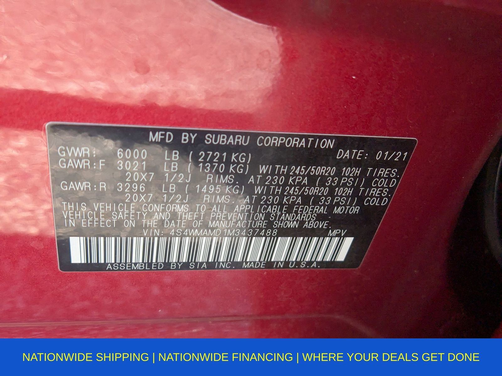 Used 2021 Subaru Ascent Limited w/ Popular Package #2A image 23