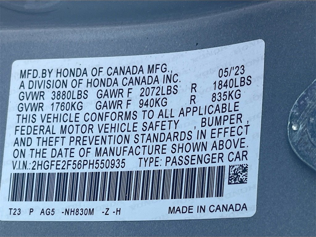 Used 2023 Honda Civic Sport image 28