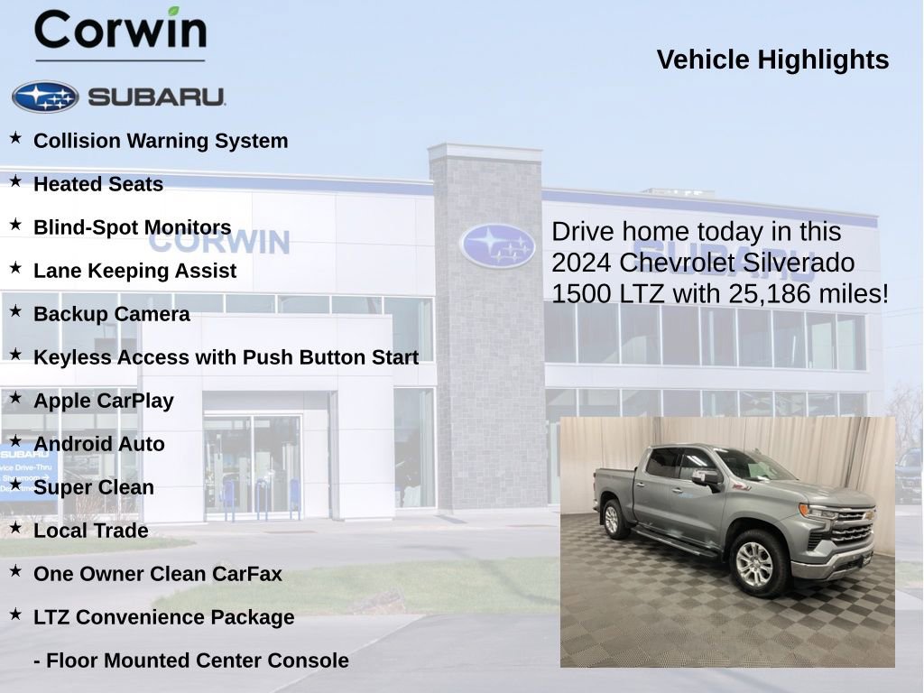 Used 2024 Chevrolet Silverado 1500 LTZ w/ Z71 Off-Road Package AWD/4WD image 6