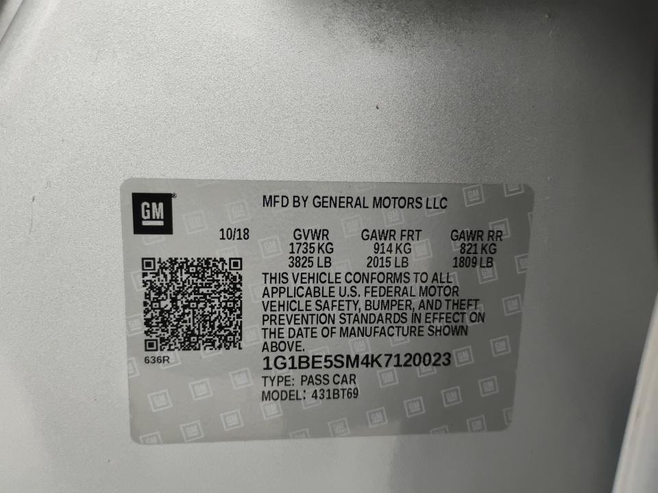 Used 2019 Chevrolet Cruze LT w/ LT Fleet Convenience Package FWD image 35