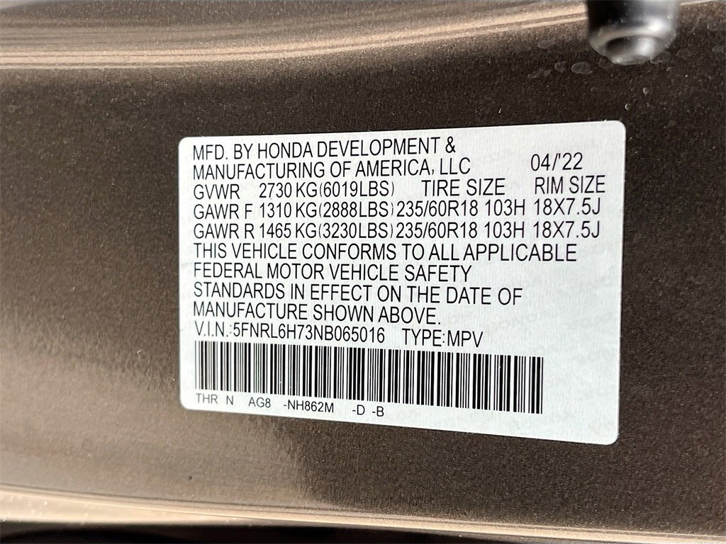 Used 2022 Honda Odyssey EX-L image 33