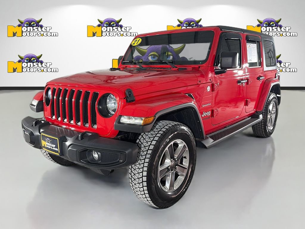 Used 2021 Jeep Wrangler Unlimited Sahara AWD/4WD image 1