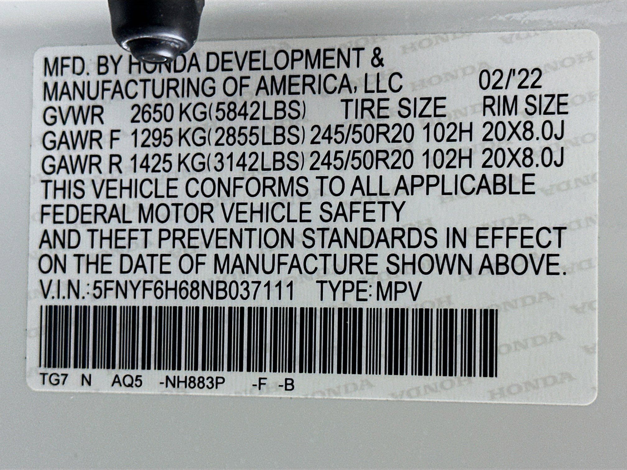 Used 2022 Honda Pilot Touring image 12