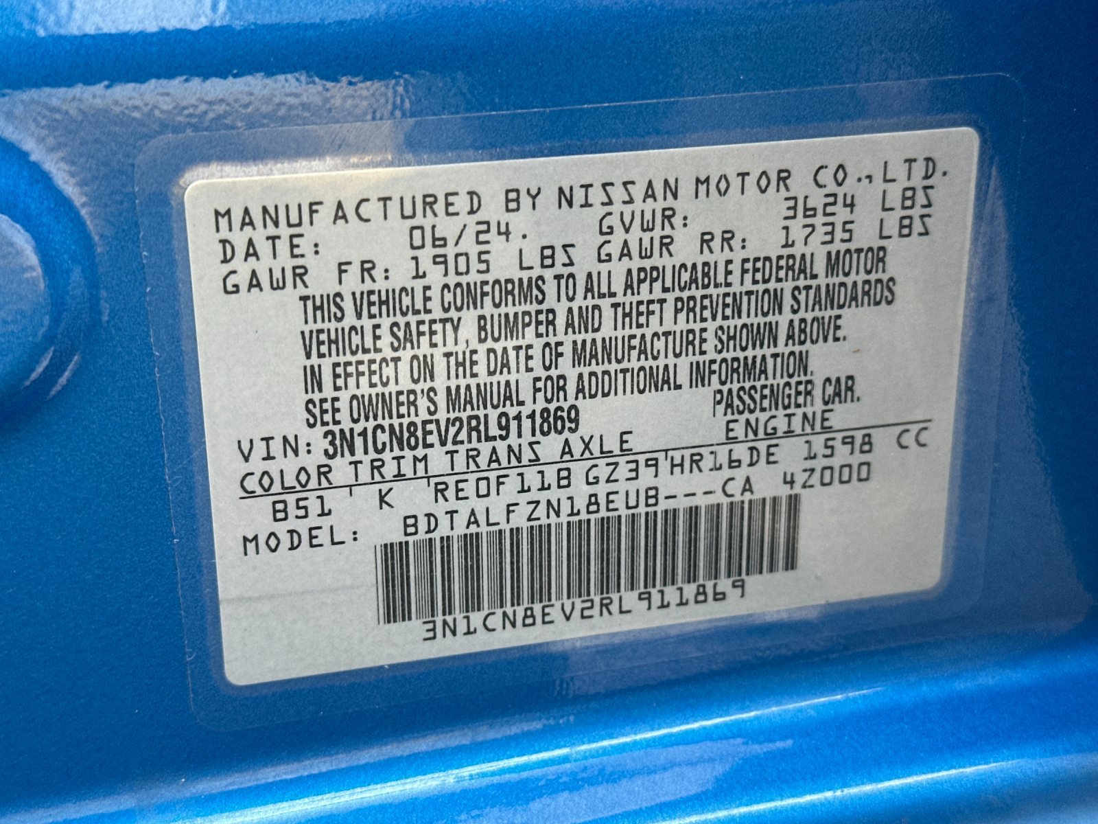 Used 2024 Nissan Versa SV FWD image 25