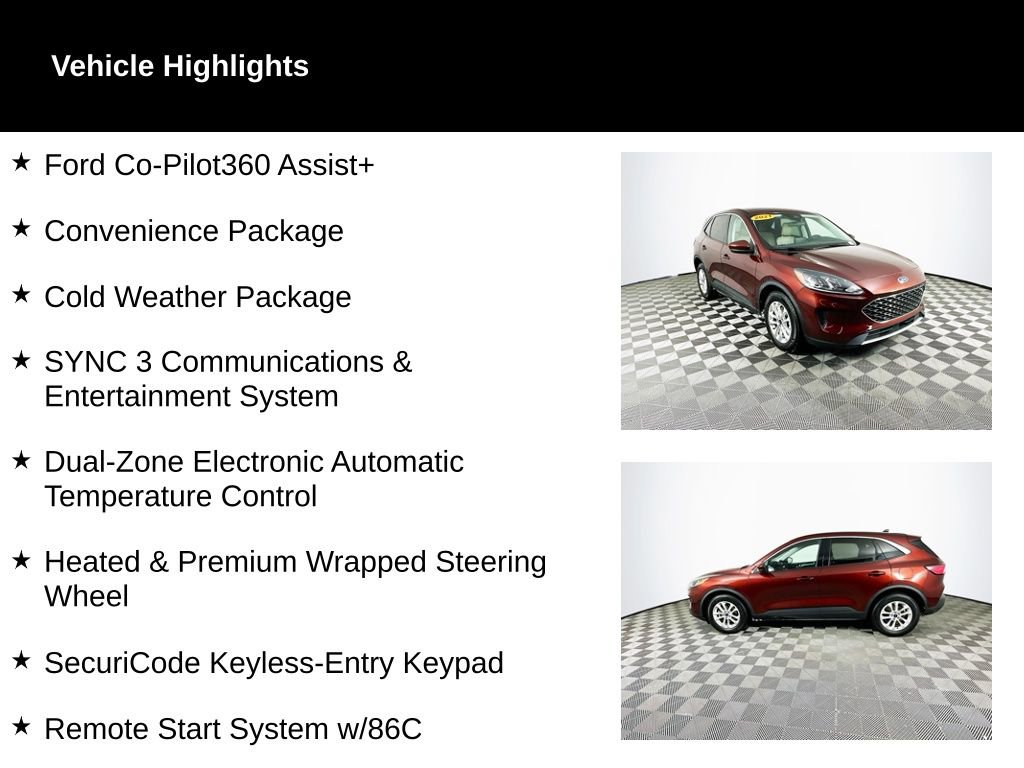 Used 2021 Ford Escape SE w/ Convenience Package image 2