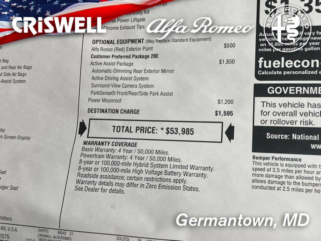 New 2024 Alfa Romeo Tonale Veloce w/ Active Assist Package image 49