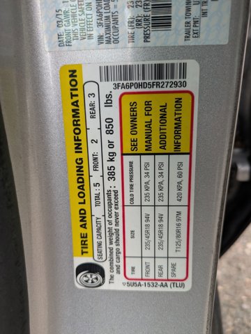 Used 2015 Ford Fusion SE w/ Equipment Group 202A FWD image 16