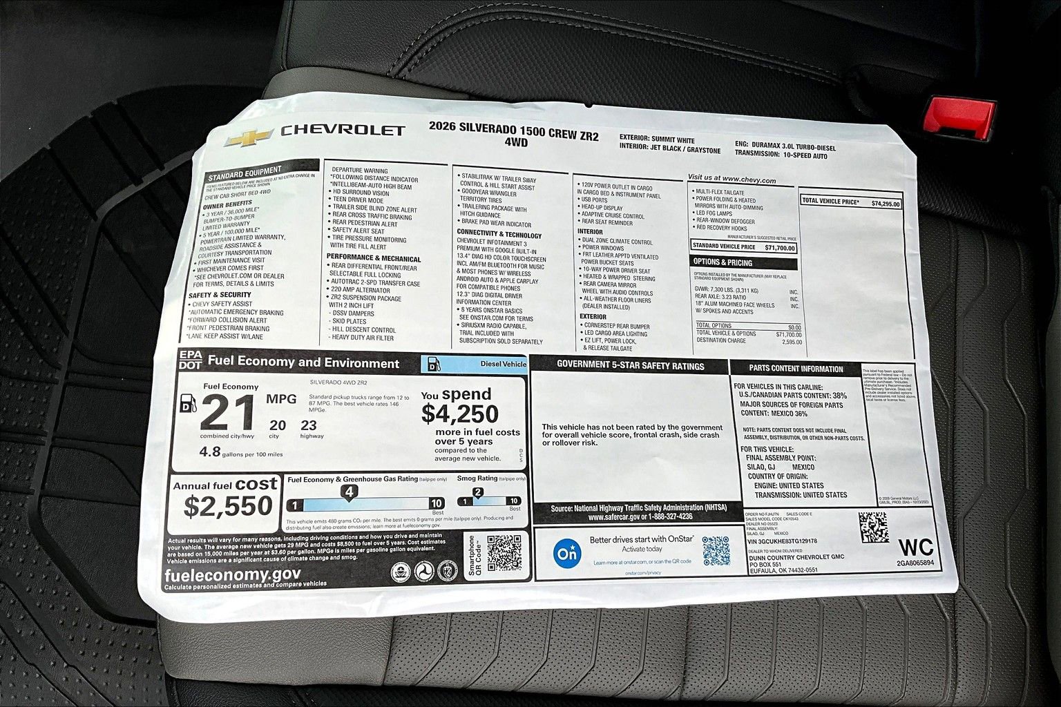 New 2026 Chevrolet Silverado 1500 ZR2 image 14