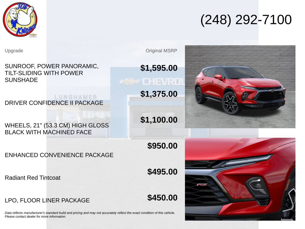 New 2026 Chevrolet Blazer RS w/ Driver Confidence II Package FWD image 5