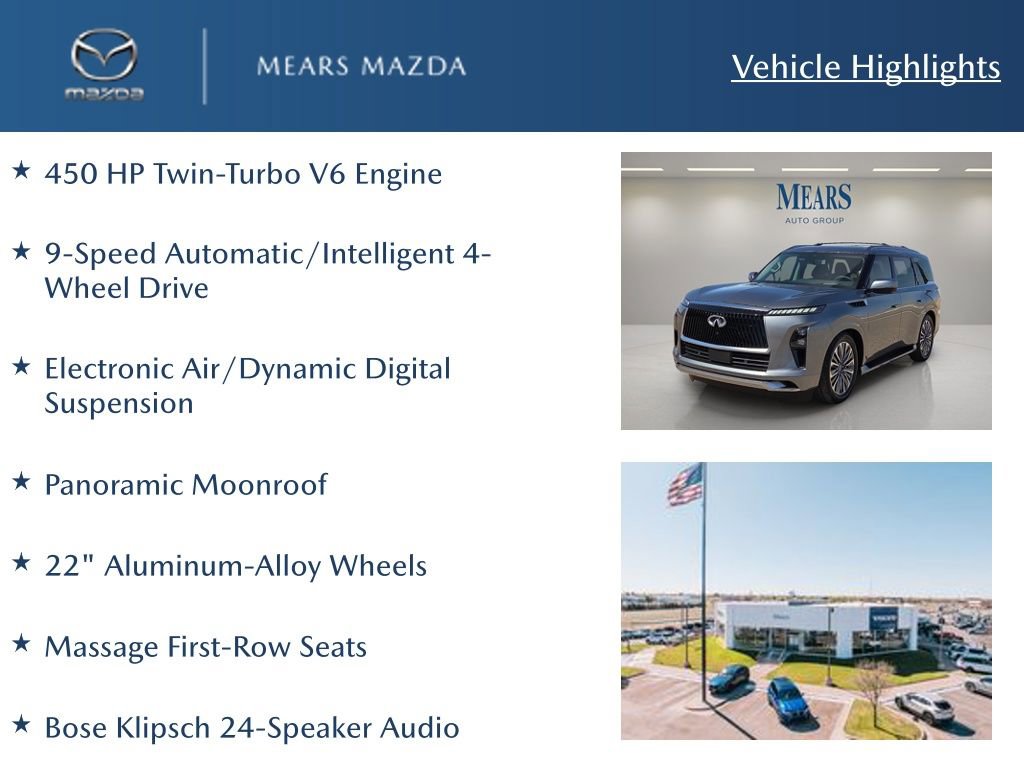 Used 2025 INFINITI QX80 Sensory image 2