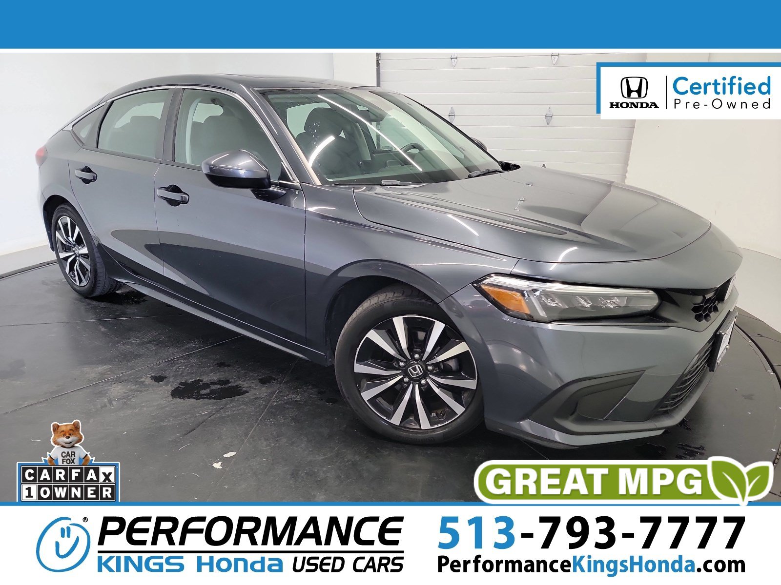Certified 2023 Honda Civic EX-L