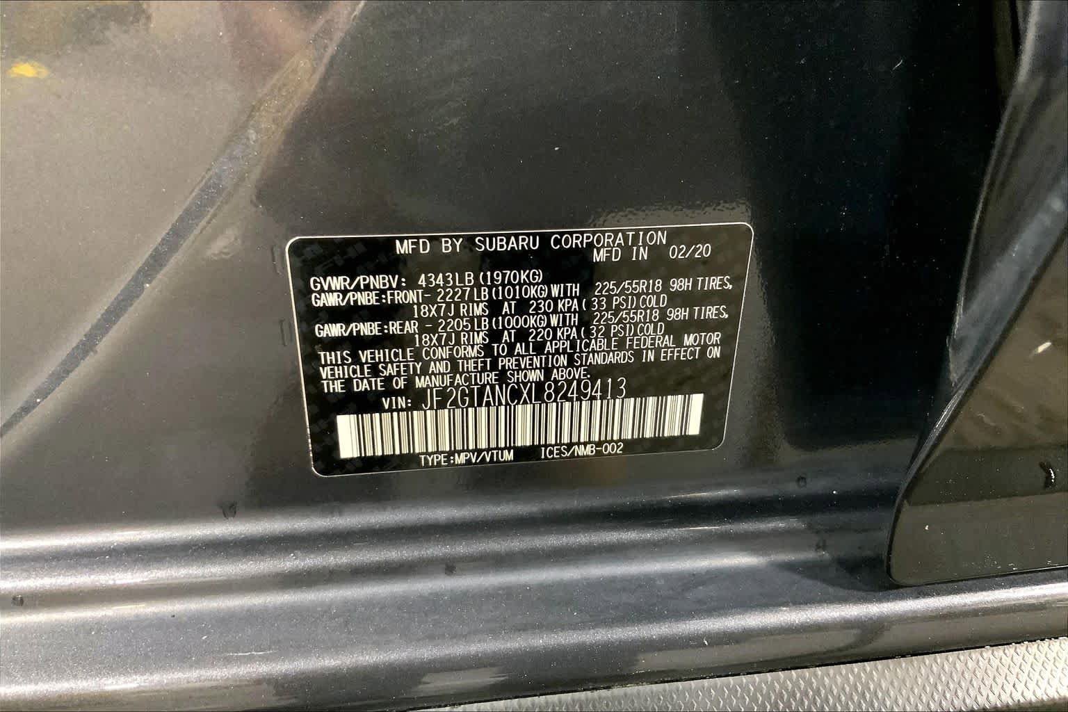 Used 2020 Subaru Crosstrek 2.0i Limited w/ Moonroof Package w/Navigation AWD/4WD image 37