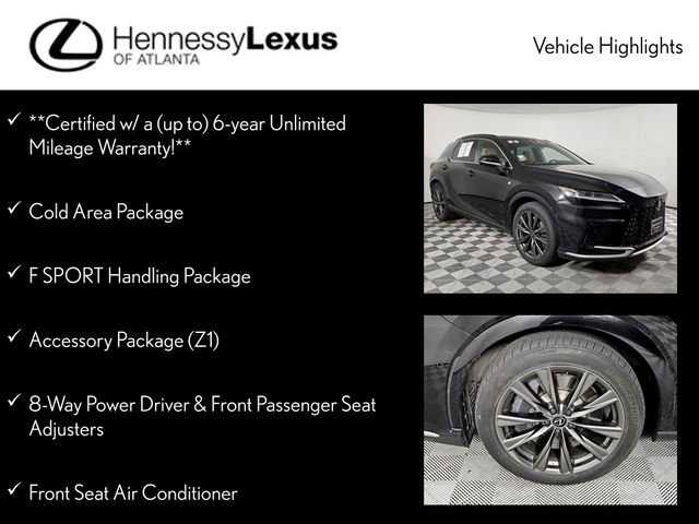 Used 2023 Lexus RX 350 F Sport w/ Accessory Package (Z1) AWD/4WD image 12