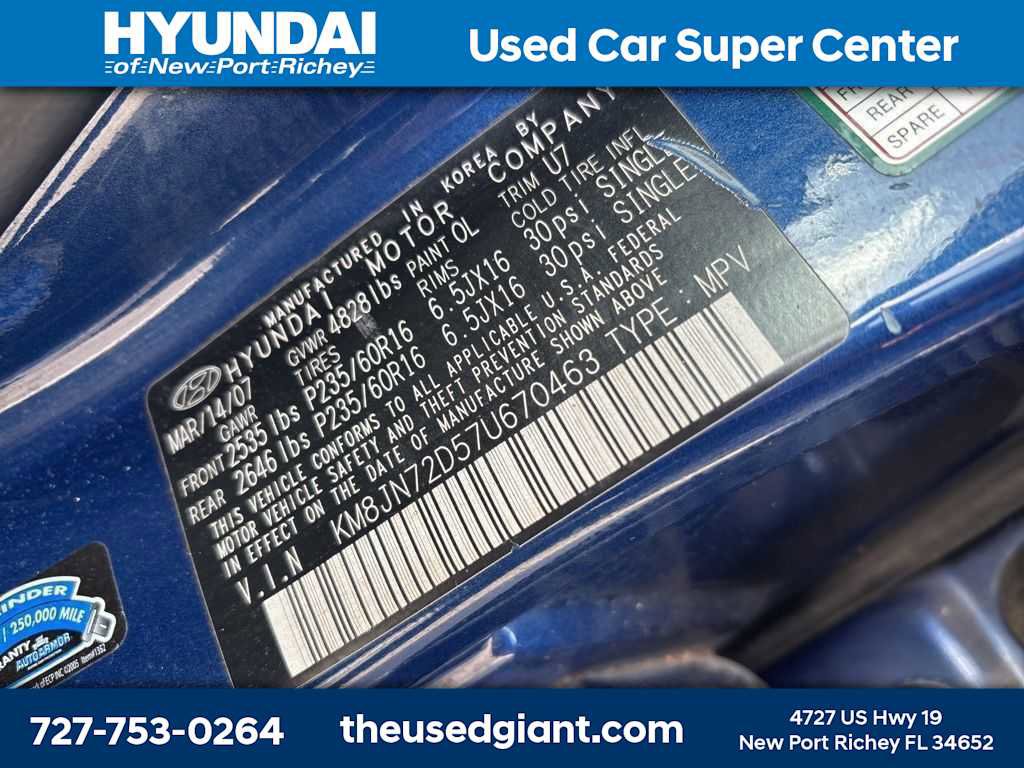 Used 2007 Hyundai Tucson SE image 13