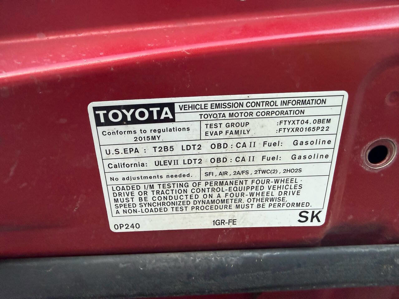Used 2015 Toyota Tacoma 4x4 Double Cab w/ TRD Sport Package image 18
