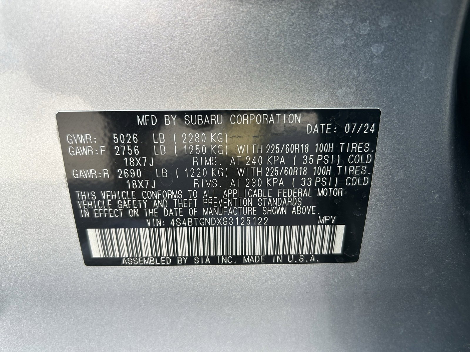 Used 2025 Subaru Outback Limited XT image 26