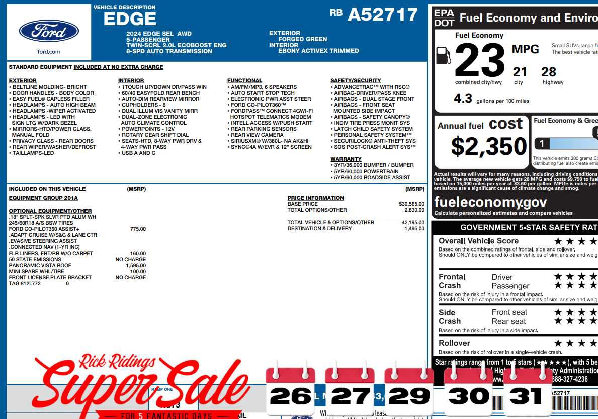 Used 2024 Ford Edge SEL image 2