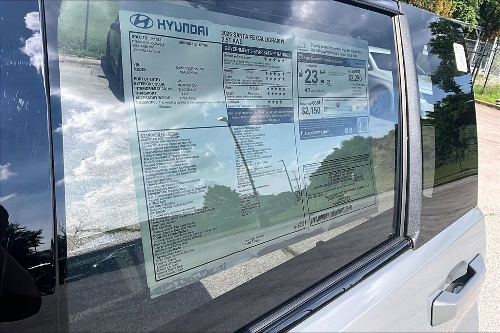 New 2026 Hyundai Santa Fe Calligraphy AWD/4WD image 16