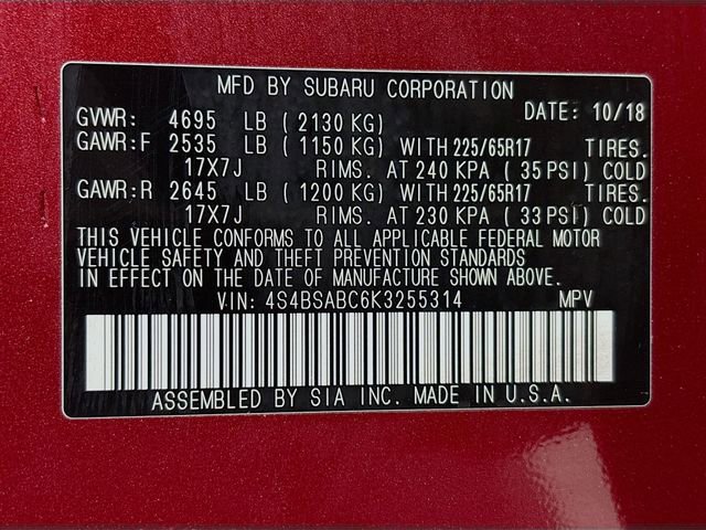 Used 2019 Subaru Outback 2.5i image 30