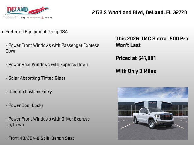New 2026 GMC Sierra 1500 Pro w/ Pro Value Package AWD/4WD image 7