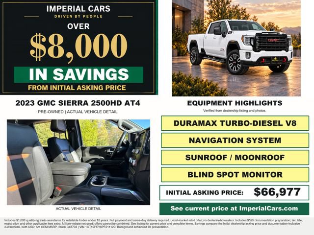 Certified 2023 GMC Sierra 2500 AT4 w/ AT4 Preferred Package AWD/4WD image 3