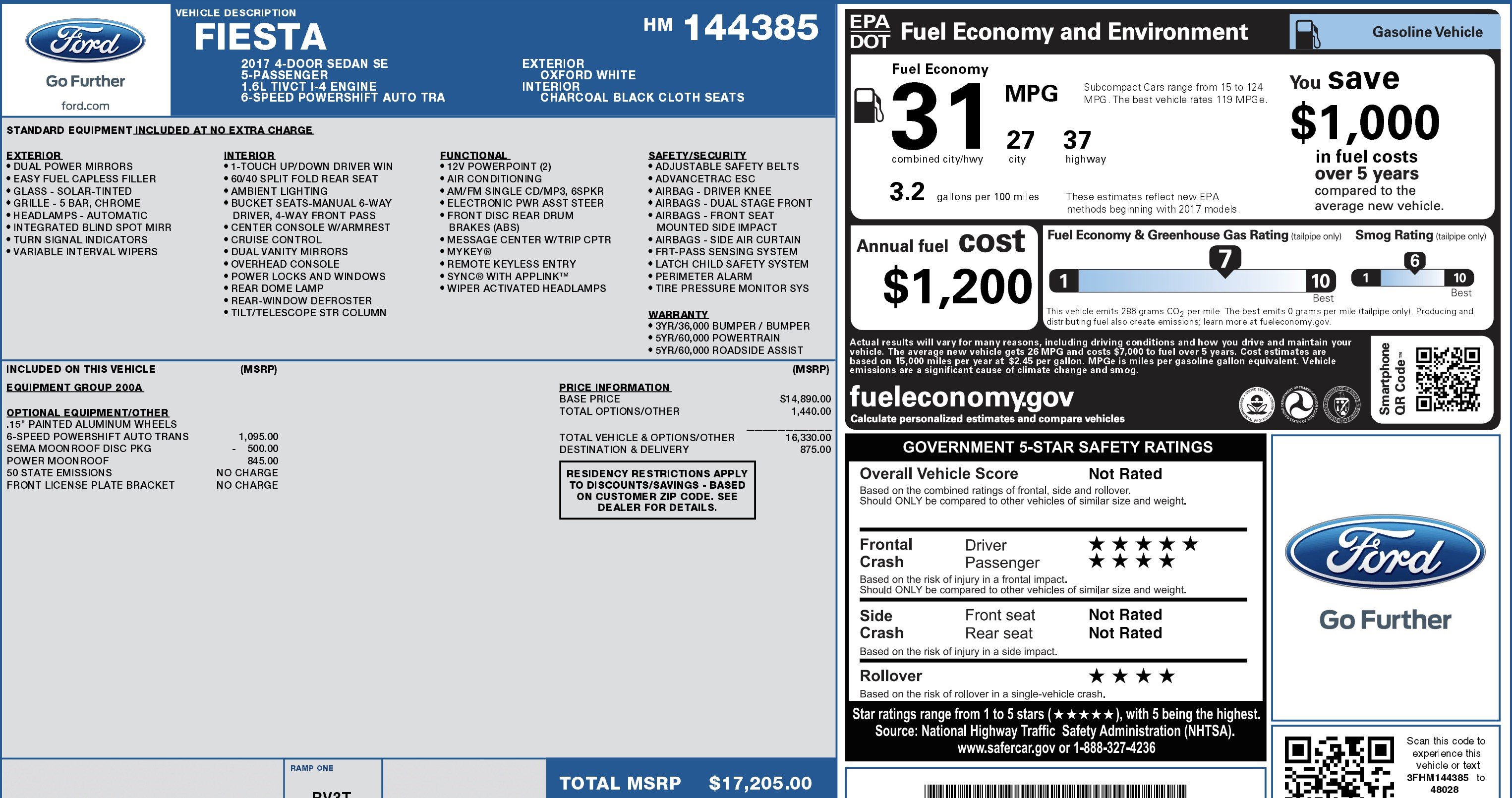 Used 2017 Ford Fiesta SE image 4