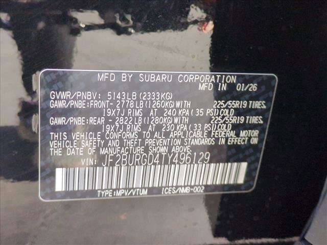 New 2026 Subaru Outback Limited XT image 18