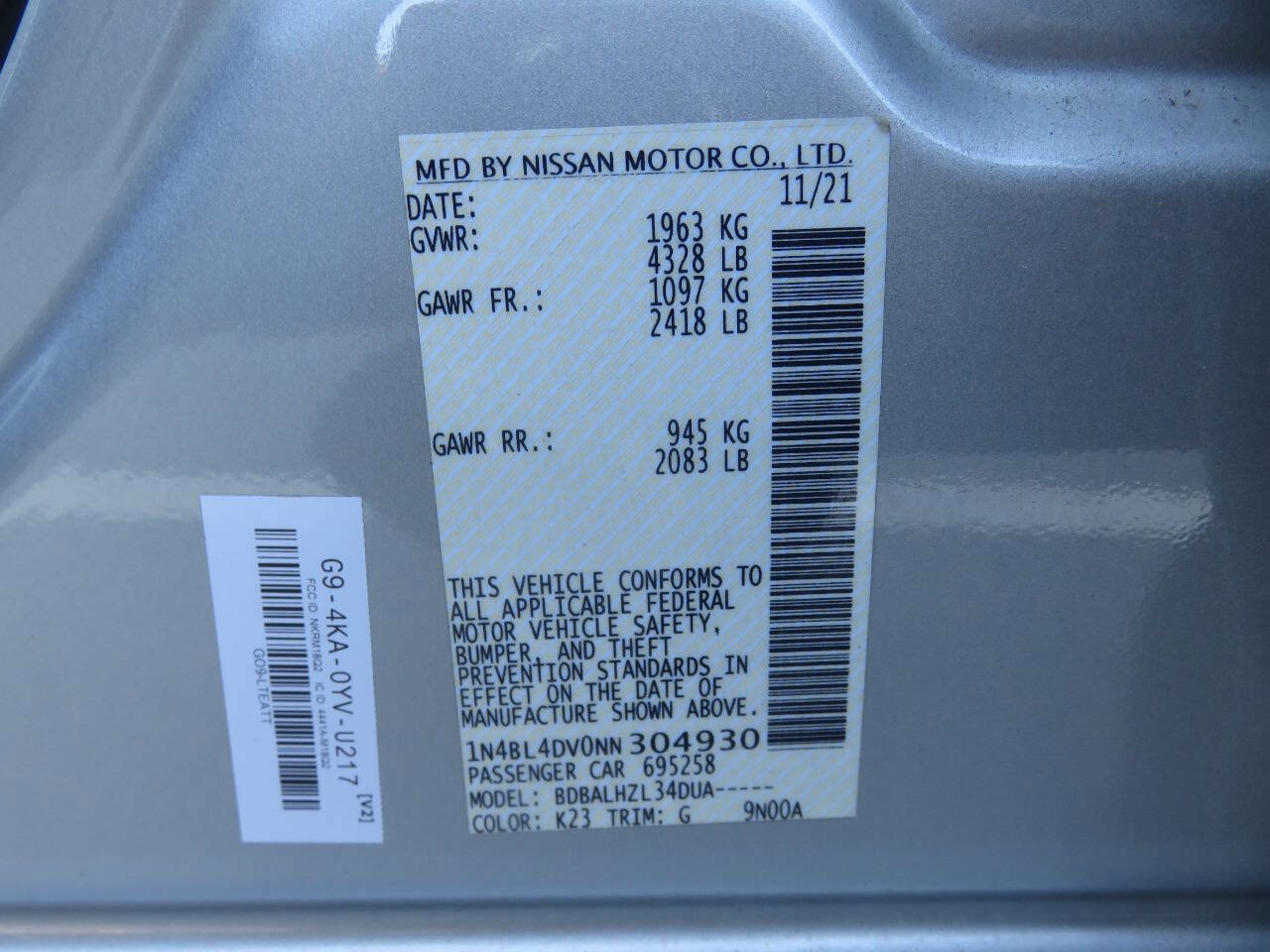 Used 2022 Nissan Altima 2.5 SV image 39