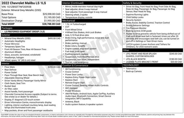 Used 2022 Chevrolet Malibu LS FWD image 13