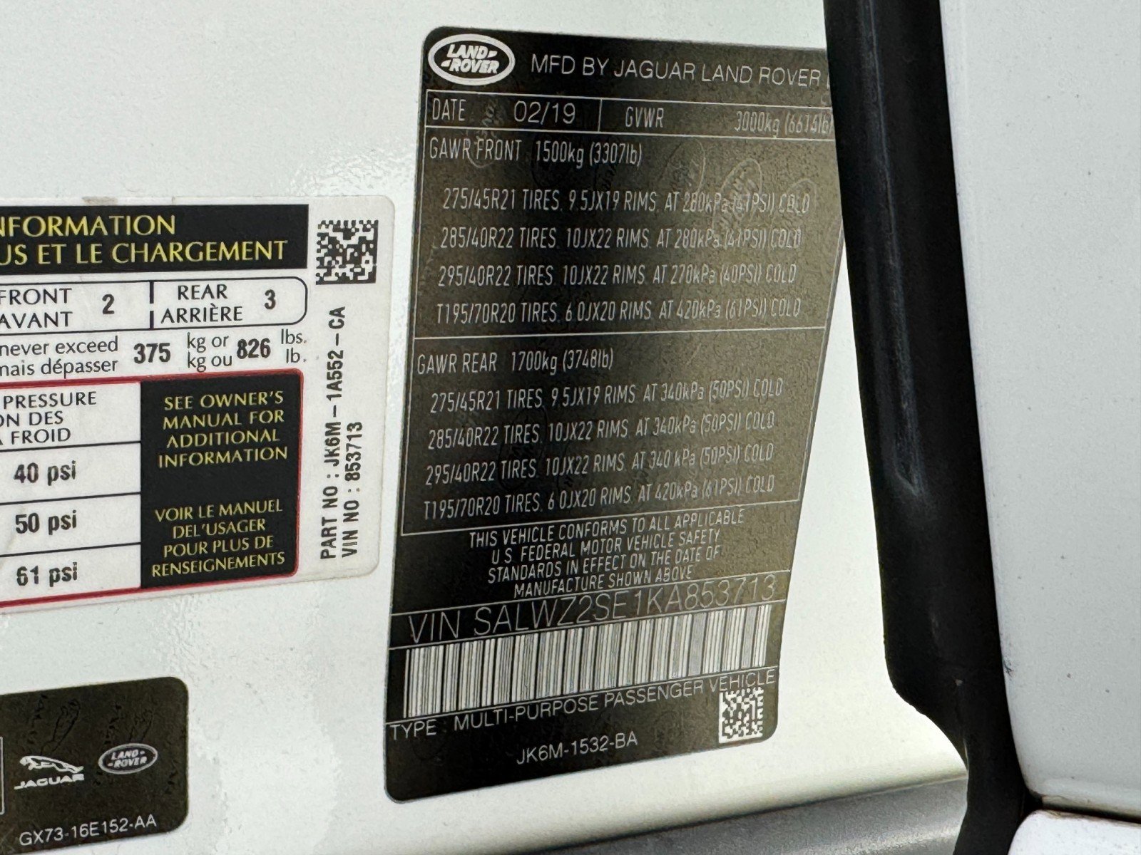 Used 2019 Land Rover Range Rover Sport SVR image 51