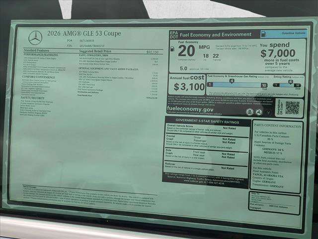 New 2026 Mercedes-Benz GLE 53 AMG 4MATIC Coupe image 18