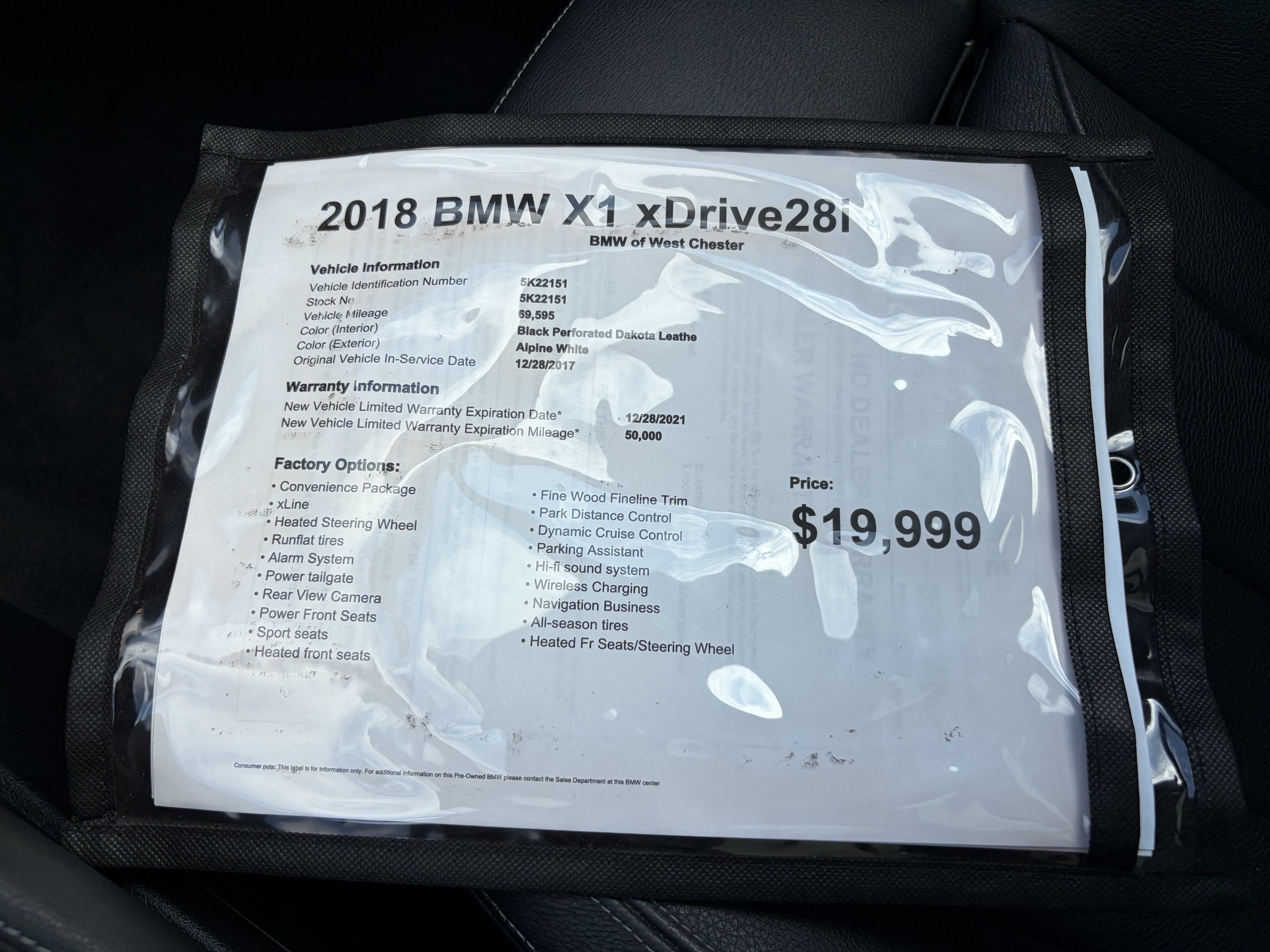 Used 2018 BMW X1 xDrive28i AWD/4WD image 18