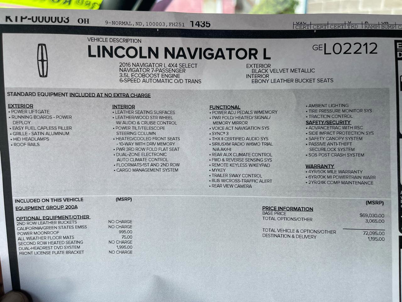 Used 2016 Lincoln Navigator L Select AWD/4WD image 33
