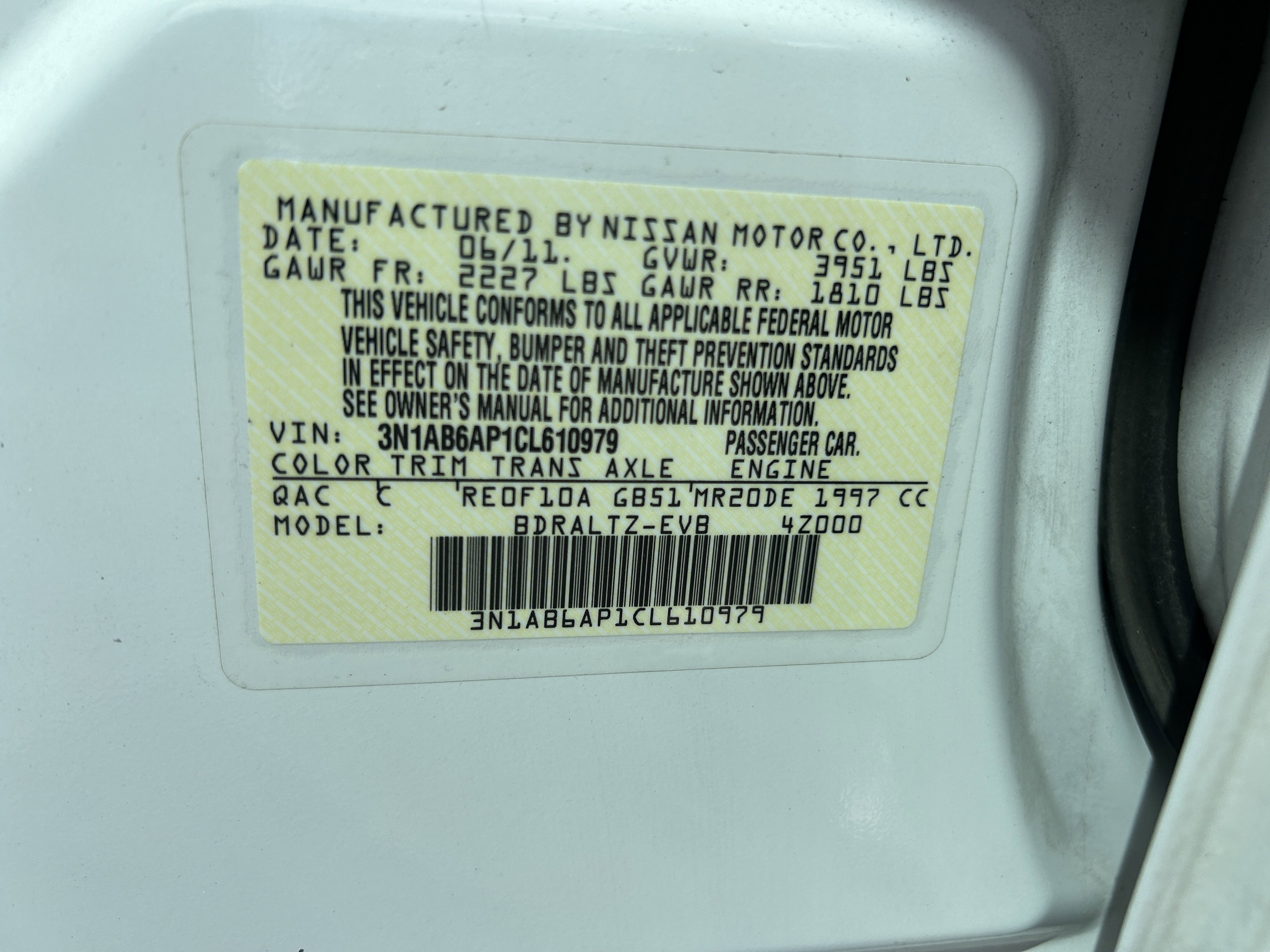 Used 2012 Nissan Sentra 2.0 S w/ Convenience Pkg FWD image 14