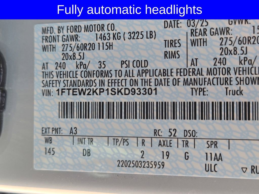 Used 2025 Ford F150 STX w/ Equipment Group 200A image 12