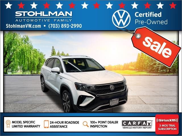 Certified 2022 Volkswagen Taos SE w/ Panoramic Sunroof Package