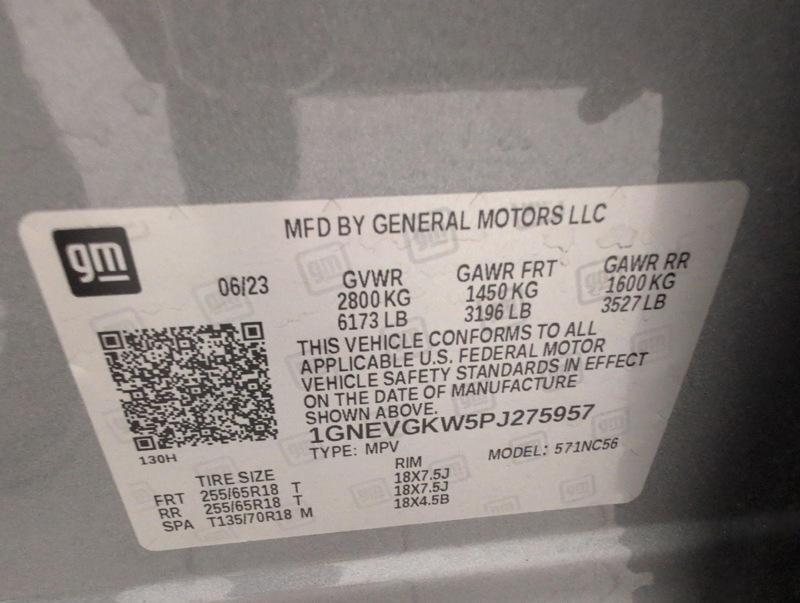 Used 2023 Chevrolet Traverse LT w/ LPO, Floor Liner Package AWD/4WD image 29