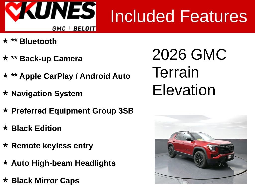 New 2026 GMC Terrain Elevation w/ Black Edition video 2