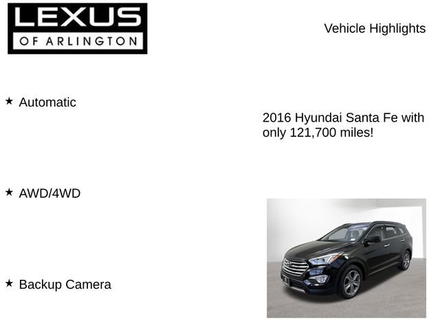 Used 2016 Hyundai Santa Fe SE AWD/4WD image 7