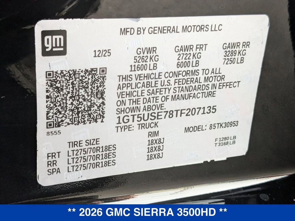New 2026 GMC Sierra 3500 Pro w/ 1SA Pro Safety Plus Package image 32