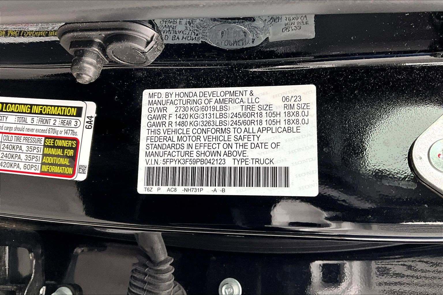 Used 2023 Honda Ridgeline RTL image 19