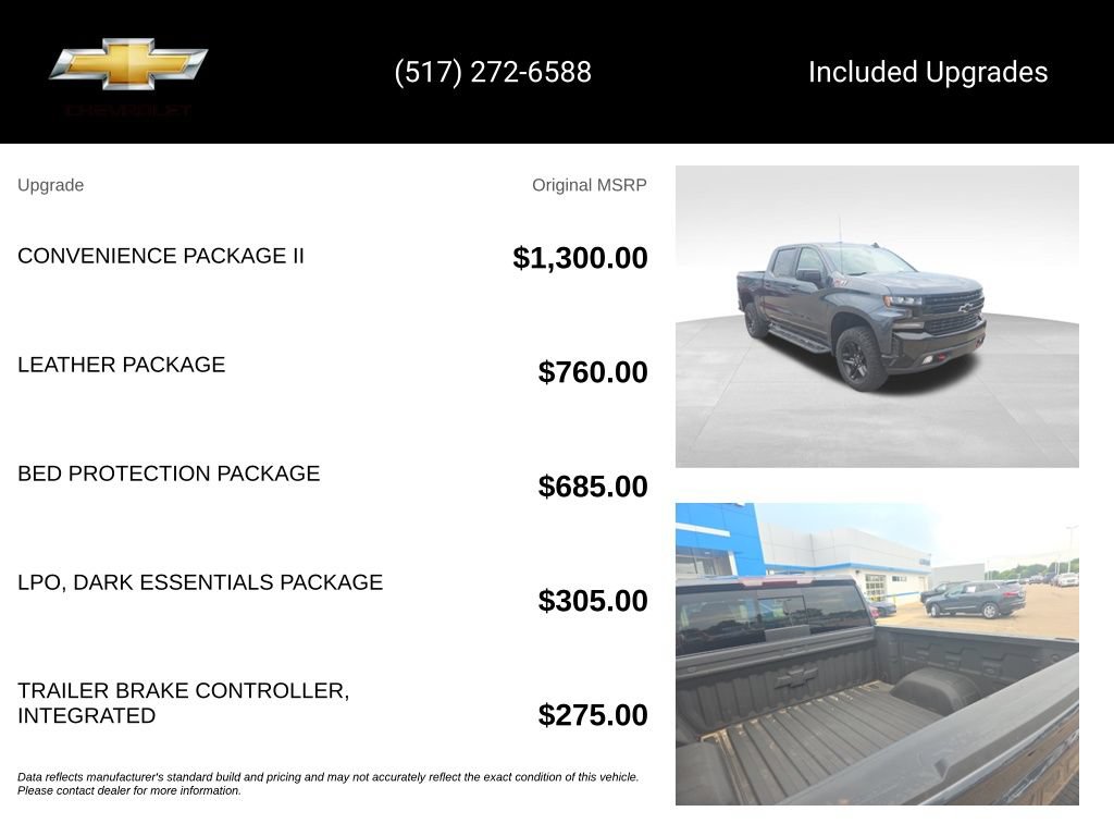 Used 2021 Chevrolet Silverado 1500 LT Trail Boss w/ Convenience Package II AWD/4WD image 15