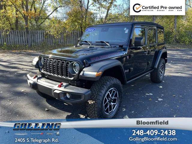 Certified 2024 Jeep Wrangler Unlimited Rubicon w/ Technology Group image 1