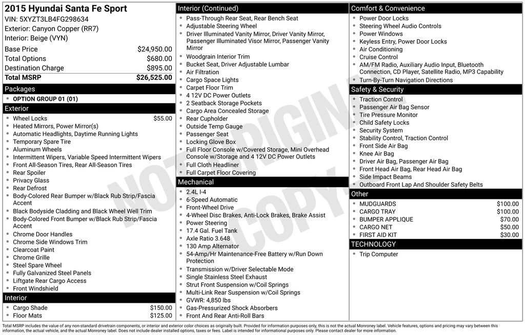 Used 2015 Hyundai Santa Fe Sport image 4