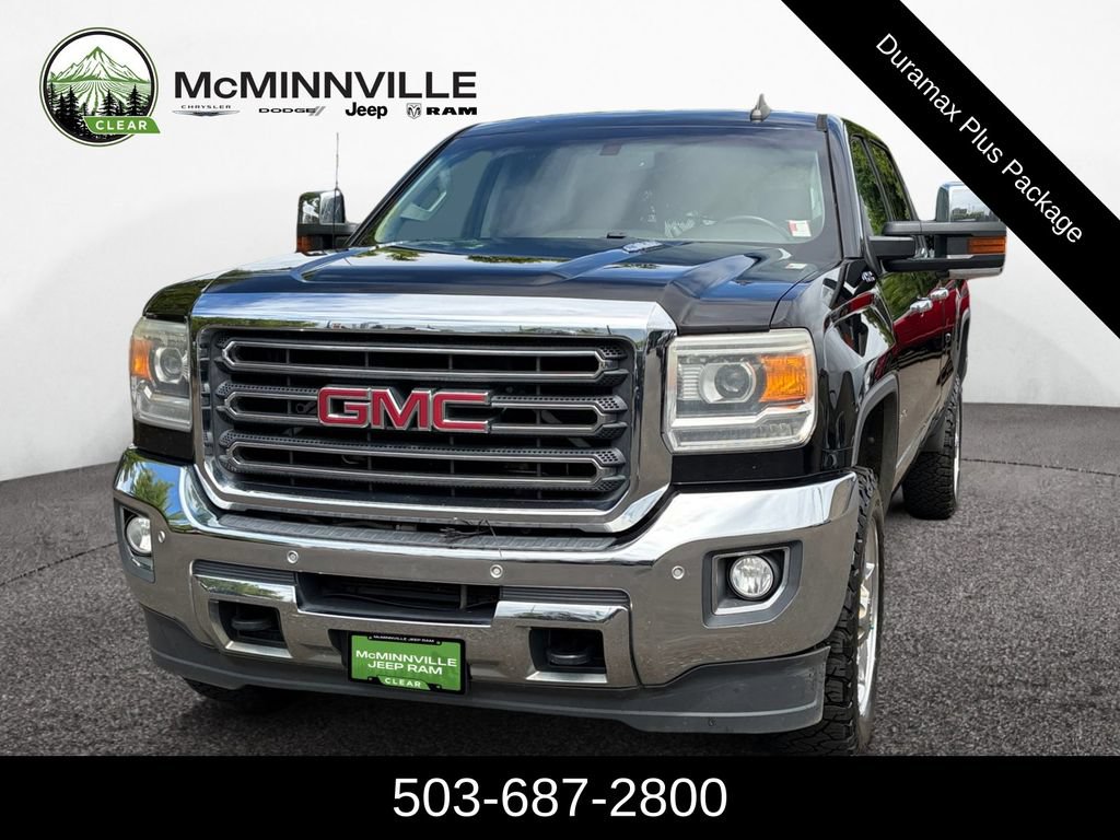 Used 2015 GMC Sierra 2500 SLT w/ Duramax Plus Package AWD/4WD image 1