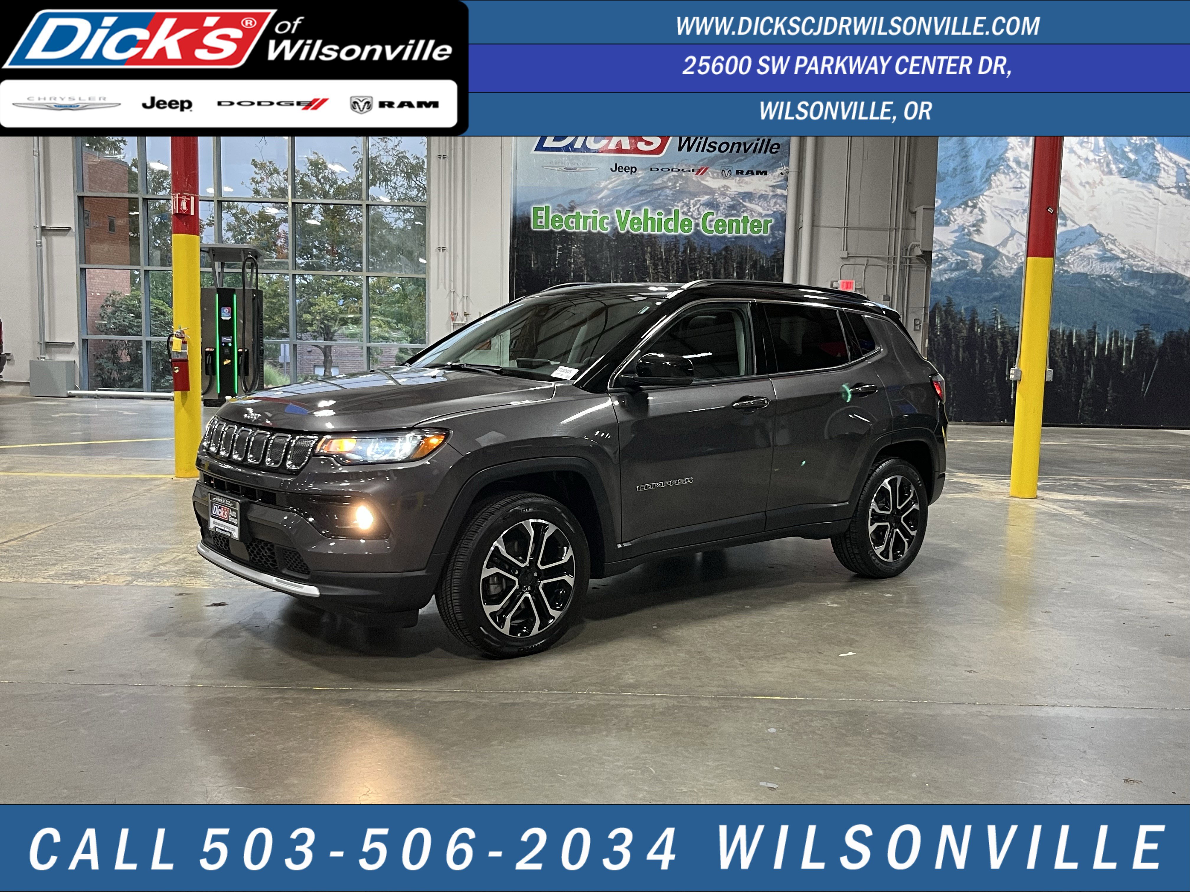 Used 2022 Jeep Compass Limited w/ Sun and Sound Group