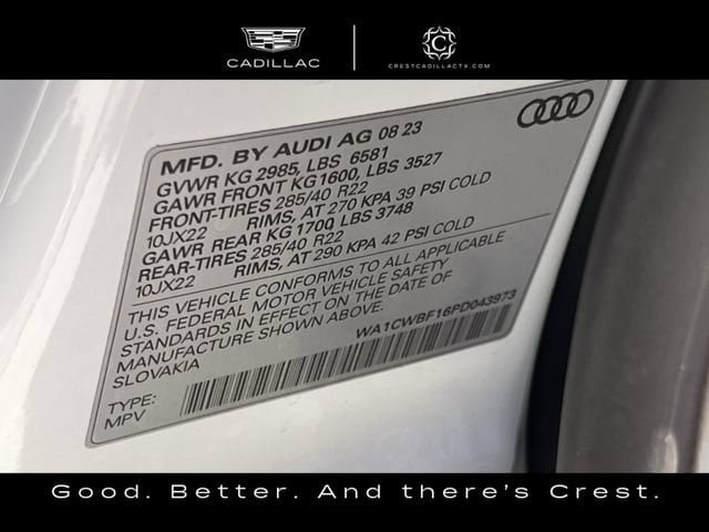 Used 2023 Audi SQ8 Prestige AWD/4WD image 29